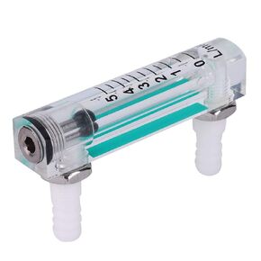 ViaGasaFamido Gas Flowmeter 1~5LPM Oxygen Carbon Dioxide Measurement Flow Meter Air Flow Meter Air Oxygen Flow Meter Manual Valve Tools for Industry