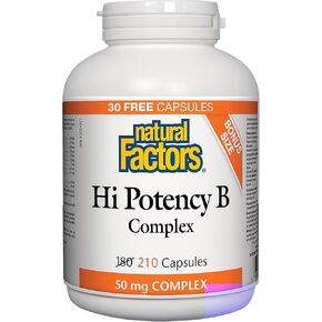 Natural Factors Hi Potency B Complex, 210 CT