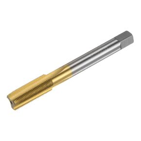 uxcell Metric Thread Tap M10 x 0.75 H2 Titanium Coated HSS-CO (M35 High Speed Steel) Straight Flutes Machine Screw Tap Threading Tapping Repair Tool