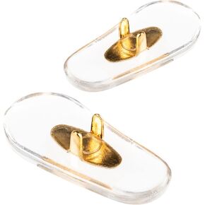 Nose Pads Replacement for Certain RB Frames |Soft, Comfortable, Durable, and Non Slipping Nose Pads | PVC | Gold Color | 1 Pair | by SPORTS WORLD VISION