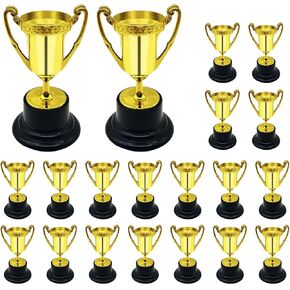 Mini Trophies,50pcs Mini Trophy Party Favors Kids Classroom School Rewards Sports Tournament Winning Prizes Competition Or Celebration Awards Props