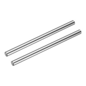 uxcell 2 Pcs Linear Motion Rod Shaft Guide 6mm x 100mm (0.236" x 3.94") Hardened Chrome Plated Steel Linear Rail Rod for 3D Printer, CNC Machine