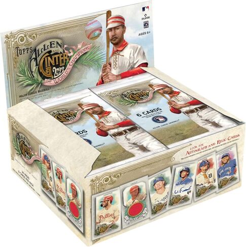 2022 صندوق بيع بالتجزئة Topps Allen & Ginter Baseball Factory مكون من 24 حزمة - 144 بطاقة تداول لكل صندوق!! ي in Saudi Arabia