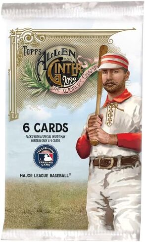 2022 صندوق بيع بالتجزئة Topps Allen & Ginter Baseball Factory مكون من 24 حزمة - 144 بطاقة تداول لكل صندوق!! ي in Saudi Arabia