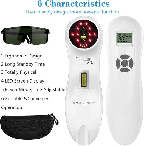 Powerful Cold Red Light Device for Joint and Muscles, Infrared Light Machine Multi-Speed Regulation with Pulse Function(808nm&650nm) in Saudi Arabia
