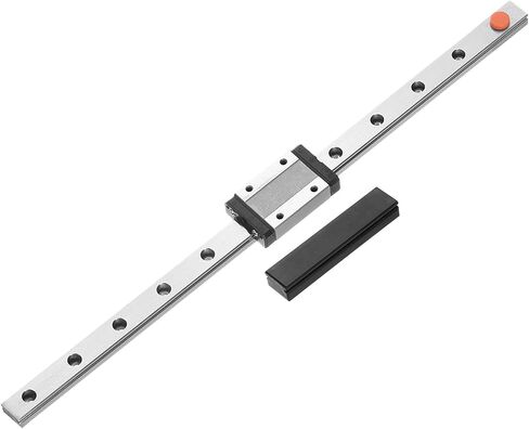 uxcell mgn12 300mm دليل خطي السكك الحديدية مع mgn12h كتلة النقل المنزلقة والبلاستيك دليل خطي صغير mgn12 للطابعات ثلاثية الأبعاد DIY وآلة cnc، أسود in Saudi Arabia