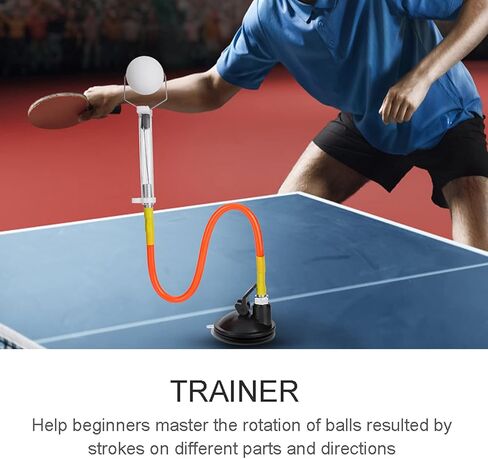 VGEBY Adjustable Table Tennis Ball Sucker Trainer Accessory, Rotation Mastery, Elastic Steel Wire for Fast Serve Speed, Ideal for Practice and Entertainment Best Serving Machine in Saudi Arabia