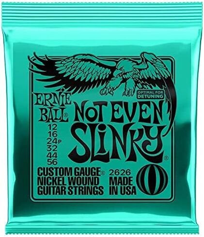 Ernie Ball 2626 Not Even Slinky Electric Guitar Strings 12-56 2 Pack in Saudi Arabia