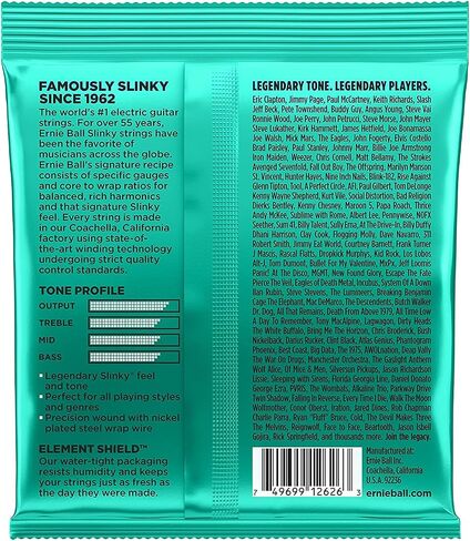 Ernie Ball 2626 Not Even Slinky Electric Guitar Strings 12-56 2 Pack in Saudi Arabia
