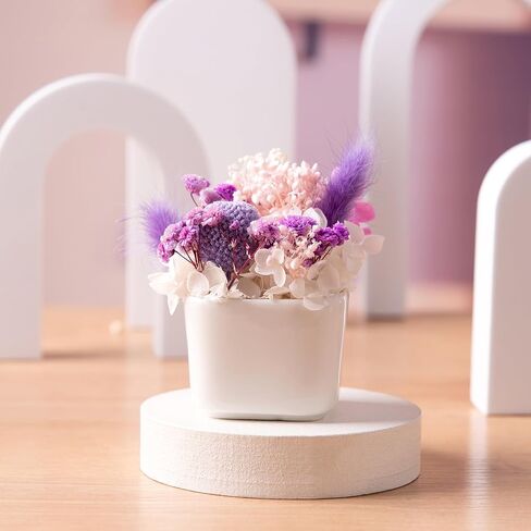 زهرة مجففة في مزهرية زهور مجففة متنوعة مع سيقان هدايا لنباتات المكتب للنساء مع مزهرية لتزيين طاولة القهوة المركزية للمكتب (السرخس) in Kuwait