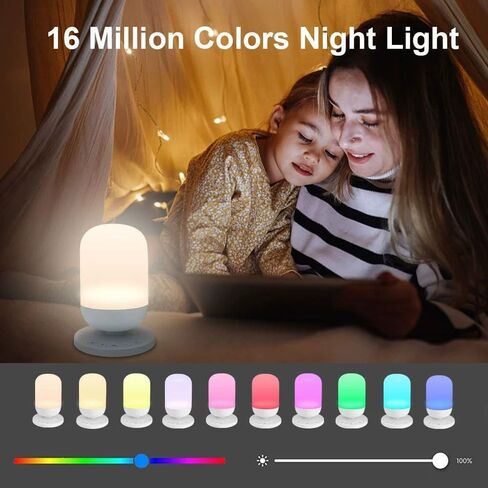 Sound Machine with Night Light. Sound Machine for Sleeping & Relaxing, 34 Non-Looping Sounds, Wake-up Timer, App Remote Control, White Noise Machine for Baby Kid Adults Travel in Kuwait