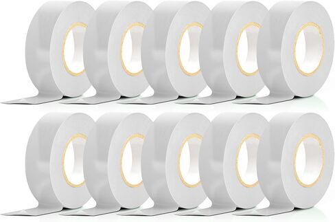 DYSMIO Electrical Tape Red Color - Professional Vinyl Waterproof Electrical Tape for Outdoor Use, Electric Repairs - Flame-Retardant & Weather-Proof - 7-mil Thick, 3/4" Wide, 60-ft Long - 10-Pack in Saudi Arabia