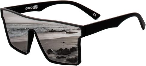 BRIGHT SHIFT™ Polarized BOLD PLATED™ Sunglasses | Sports Mirrored Square Rectangle Shades for Men Women in Saudi Arabia