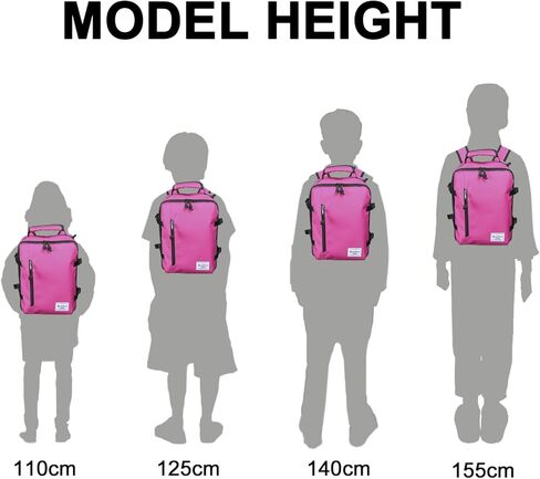 Rangeland Kids Travel Backpack Suitcase Style Lightweight Carry-On Weekender Bag 10L Daypack with Tablet Sleeve and Chest Strap,Black in Kuwait