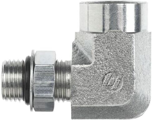 6805-05-02-NWO-FG تركيب أنبوب الكوع من الفولاذ المطروق 90 ​​درجة، 1/2 بوصة - 20 SAE ORB × 1/8 بوصة -27 خيط NPTF، 5/16 بوصة حلقة دائرية قابلة للتعديل للذكور × 5/16 بوصة أنثى NPTF in Saudi Arabia