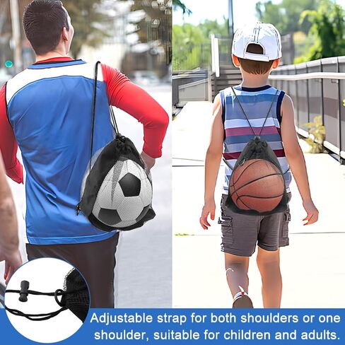 حقيبة كرة واحدة، حقيبة تخزين الكرة، حقيبة حمل شبكية، حقيبة ظهر برباط، حقيبة كرة رياضية لحمل كرة السلة وكرة القدم وكرة القدم in Kuwait