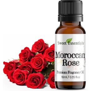 Moroccan Rose, 10ml (0.35fl oz) Premium Fragrance Oil, Aromatherapy, Diffuser, Crafts, Soap, Home Scents, Bath & Body, DIY Parfum and Much More. Versatile & Long-Lasting by Sweet Essentials