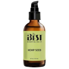 The Best Hemp Seed Carrier Oil- Premium Grade- for Aromatherapy & Topical Use- 4 oz (118 ml)