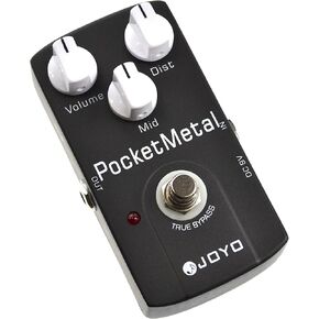 JOYO JF-35 Pocket Metal Distortion Guitar Effect Pedal - True Bypass, DC 9V and Battery Supported