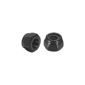 uxcell 20Pcs M3 x 0.5 Nylon Insert Hex Lock Nuts, Carbon Steel Self-Locking Nylon Insert Stop Nut for Industrial Construction Fasteners, Black+White