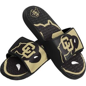 FOCO Colorado Buffaloes NCAA Mens Colorblock Big Logo Gel Slide - XL