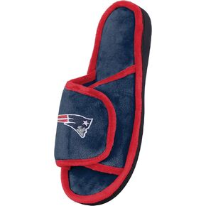 FOCO New England Patriots Memory Foam Slipper Slide - Mens Medium