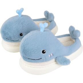 XIXITIAO Fuzzy Slippers,Cute Slippers for Women Men,Kawaii Cartoon Animal Slippers Plush House Shoes,Womens Slides for Indoor pantuflas para de mujer