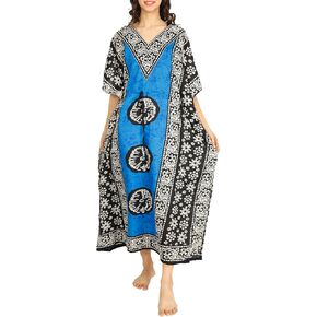 Tengru Ladies Kaftans Tunic Kimono Maxi Women Dashiki African Caftan Plus Size Lounge Girls Kimono for Any Occasion in Kuwait