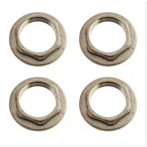 4pcs Brass Lock Nuts Pipe Fitting 1/2" NPT Female Lock Nut Gasket NPT Female Brass Flange Hex Lock Nut