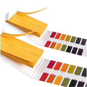 2Pcs PH Test Strips,1-14 Test Indicator 160 Stripe Litmus Paper,Used for PH Testing of Soil,Water,Saliva,Cosmetics,Pet Food,and Diet，Lab Consumables