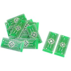 uxcell 15PCS QFN32 QFP32 to DIP32 Double Sided Adapter PCB Converter Plates