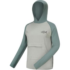 UPF 50+ Sun Protection Hoodie Shirt Rash Guard Long Sleeve Shirt