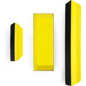 S SATC Hook and Loop Sanding Blocks Kit with 3 PCS,Includes 5",7-3/4" and 10" Hook and Loop Backing Hand Sanding Block for Wood Furniture Restoration Home Arts and Crafts