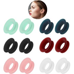 12PCS Earplugs Mute Style Pack, Mute Style Pack for Earplugs, 5 dB Noise Reduction Silicone Ear Plugs, Quiet Ear Plugs Accessories, Mute Insert Style Pack Earplugs for Home Office Library