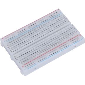 YWBL-WH Reusable Breadboard Circuit Board Solderless 400 Tie-Points Breadboard Circuit Testing Board 85×55mm/3.3×2.2in, Breadboard