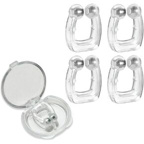 Anti Snoring Devices 4 Pack Silicone Magnetic Nasal Nose Clip Stop Snoring Solution Snore Stopper for Nasal Snorers Men Women