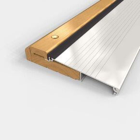 TMH Height Adjustable Exterior Door Threshold - Wood Oak Top Door Sill - 36" Long x 5.75" Wide and 1.125" Height.