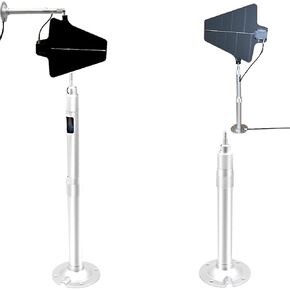 Active Directional Antenna Paddle Mount Fit for UA874 US PA805 UA874X GLX-D+ and on Ceiling, Wall and Mic Desktop Adjustable Stand 30-60CM, Aluminum 2 Pack