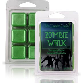 The Candle Daddy Zombie Walk - Decaying Forest Halloween Scented Wax Melt - 1 Pack - 2 Ounces - 6 Cubes