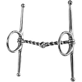 HILASON 5" Stainless Steel Full Cheek Twisted Wire Horse Snaffle Mouth Bit