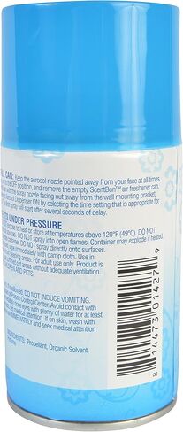 Air Freshener Refill Metered Aerosol Can, Cinnamon, Fresh Linen, Green Apple, Mango, Ocean, Vanilla, Pack of 12 (12, Blue - Fresh Linen Scent) in Kuwait