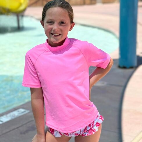 BIG ELEPHANT 3 Pack Kids Short Sleeve Rash Guard Shirt UPF 50+ Protection Swimwear Quick Dry Swim Tee Youth Rashguard in Saudi Arabia