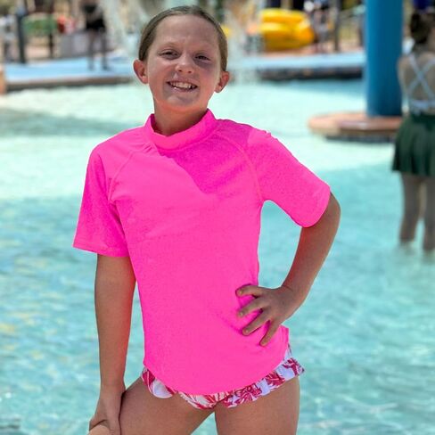 BIG ELEPHANT 3 Pack Kids Short Sleeve Rash Guard Shirt UPF 50+ Protection Swimwear Quick Dry Swim Tee Youth Rashguard in Saudi Arabia
