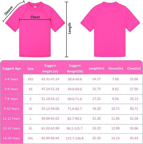 BIG ELEPHANT 3 Pack Kids Short Sleeve Rash Guard Shirt UPF 50+ Protection Swimwear Quick Dry Swim Tee Youth Rashguard in Saudi Arabia