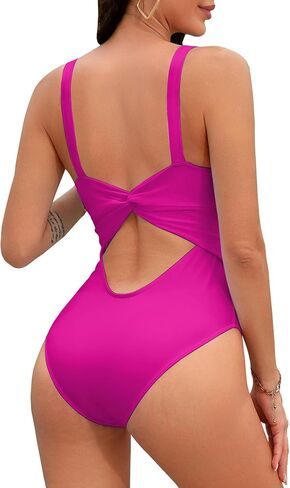 Lilosy Sexy Metal Linked Cutout One Piece Swimsuit High Leg Brazilian Bathing Suit in Saudi Arabia