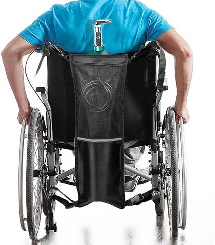 حامل خزان الأكسجين للكرسي المتحرك، اسطوانات الأكسجين المحمولة حقيبة حمل الكرسي المتحرك مع أشرطة قابلة للتعديل، سهلة التنظيف وحجم الكرسي المتحرك in Kuwait