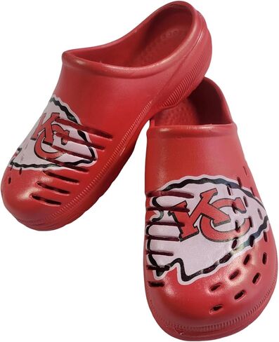 FOCO NFL Kids Big Team Logo Solid Clogs Comfortable Water Slip on Shoes in Saudi Arabia