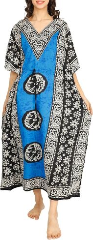 Tengru Ladies Kaftans Tunic Kimono Maxi Women Dashiki African Caftan Plus Size Lounge Girls Kimono for Any Occasion in Kuwait