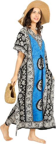 Tengru Ladies Kaftans Tunic Kimono Maxi Women Dashiki African Caftan Plus Size Lounge Girls Kimono for Any Occasion in Kuwait