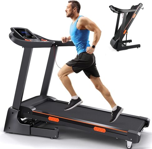 Treadmill for Home, 15% Auto Incline Treadmill, 3.5 HP Folding Treadmill with Wide Belt for Walking and Running, 320 lb Capacity in Saudi Arabia